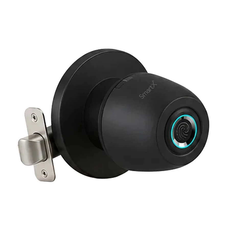 SmartX SX-R100 Fingerprint Black Round Knob Smart Door Lock