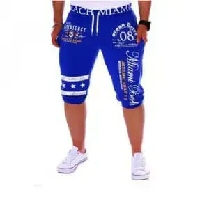 Men's Plain Cotton Three Quarter Pant, 160 GSM, Sizes M to XL