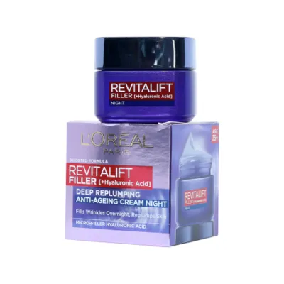 L'Oreal Revitalift Filler Replumping Carea Anti Agening Night Cream 50ml (Germany)
