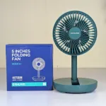 Rechargeable 5-inches Folding fan HCZ21 Green colour
