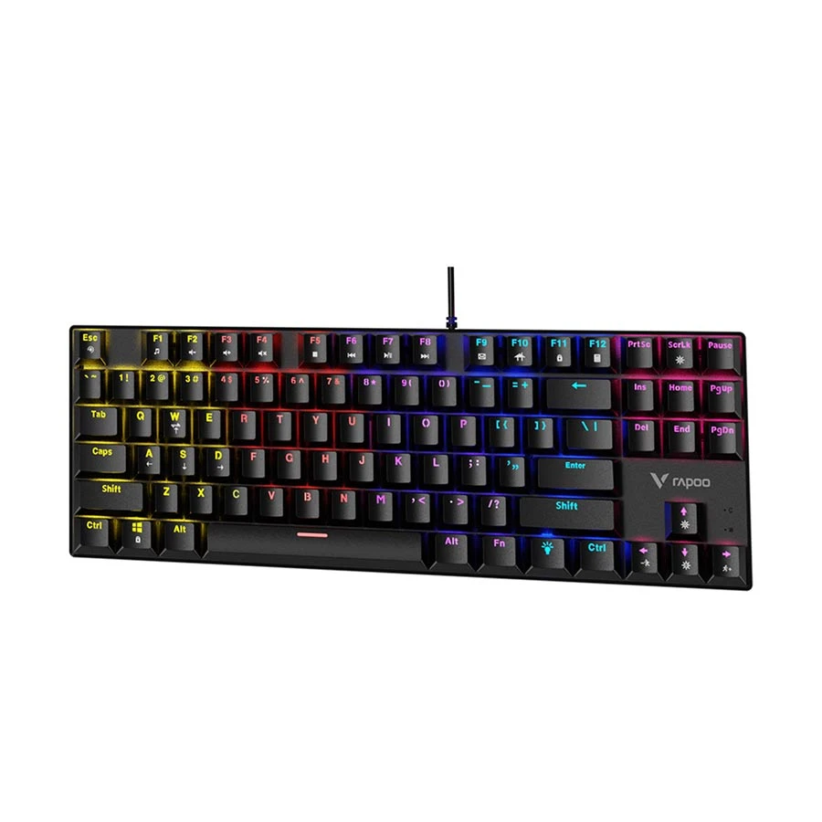 Rapoo GK500-87 Wired (Blue Switch) Black Mechanical Gaming Keyboard