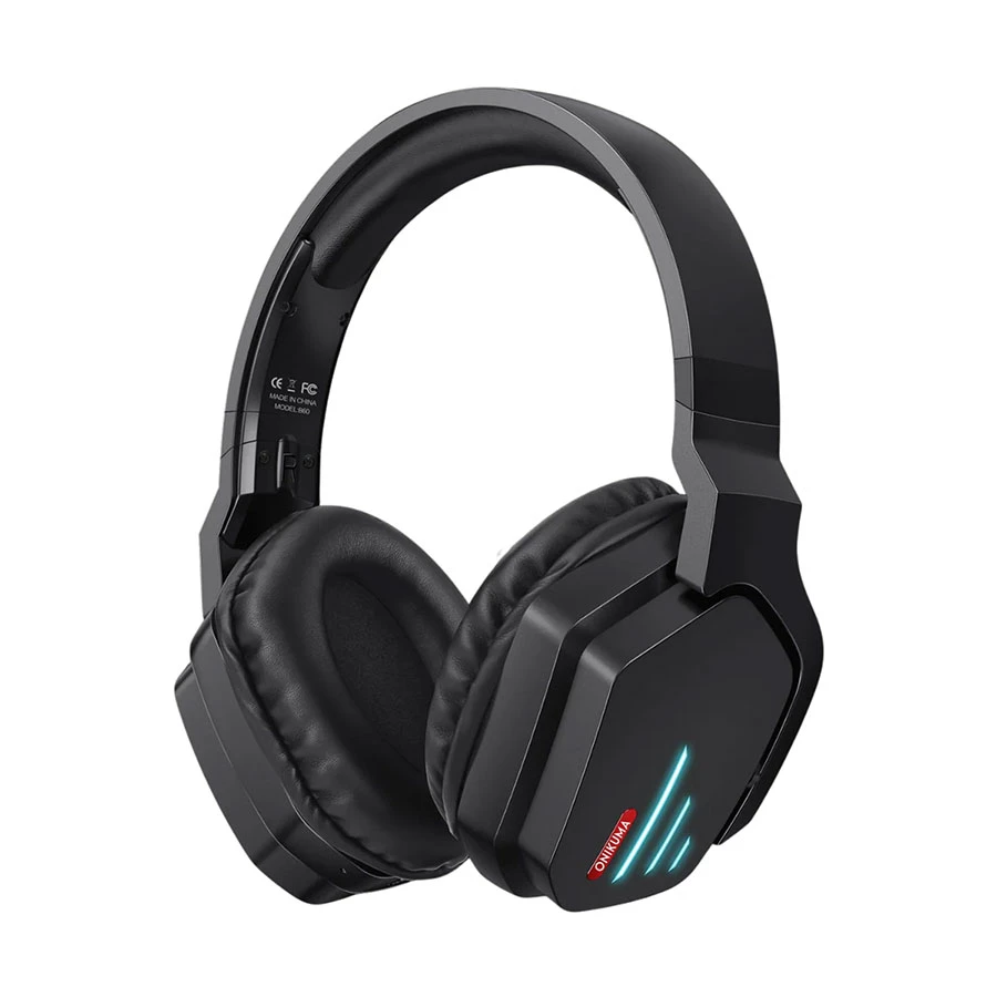 Onikuma B60 Bluetooth LED Black Gaming Headphone