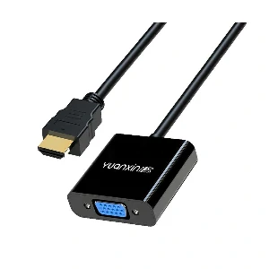 Yuanxin YHV-012 HDMI Male to VGA Female Black Converter with Audio