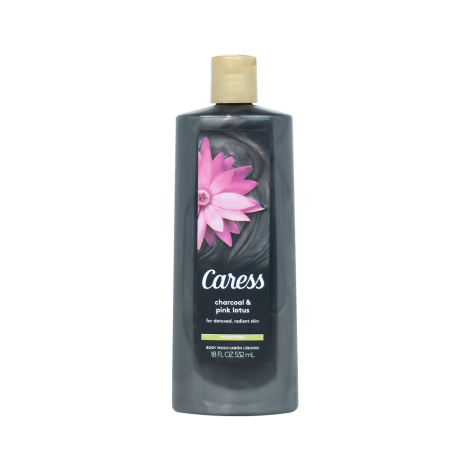 Caress Charcoal & Pink Lotus Purifying Body Wash 532ml (USA)