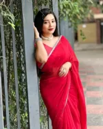 Georgette Saree, 12 Haath, Without Blouse Piece, 6 Colours
