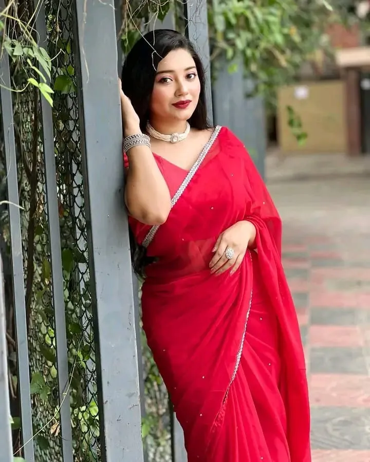 Georgette Saree, 12 Haath, Without Blouse Piece, 6 Colours