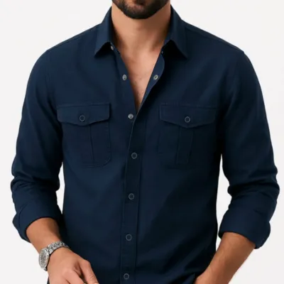 Full sleeves double pocket Shirt