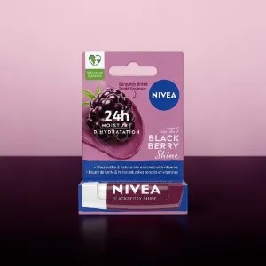 Nivea Black Berry Shine Lip Balm 4.8g (Germany)