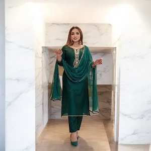 Royal Embroidered Silk Set