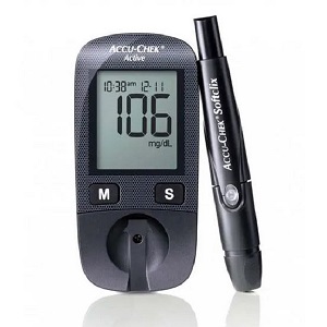 Accu-Chek Active Glucose Monitor With Free 10 Test Strips