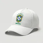 Premium White Brazil National Team Supporter Cap