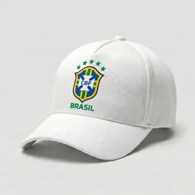 Premium White Brazil National Team Supporter Cap