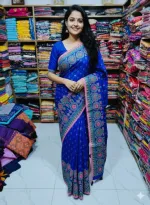 Boutique Screen Print Silk Saree, 13.5 Haath, 6 Colours