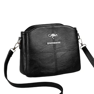 3 Layers Luxury Messenger Crossbody Bags black