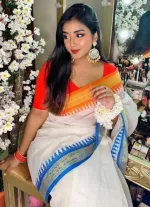 Women's Tangail Saree with Blouse Piece, 13 Haath