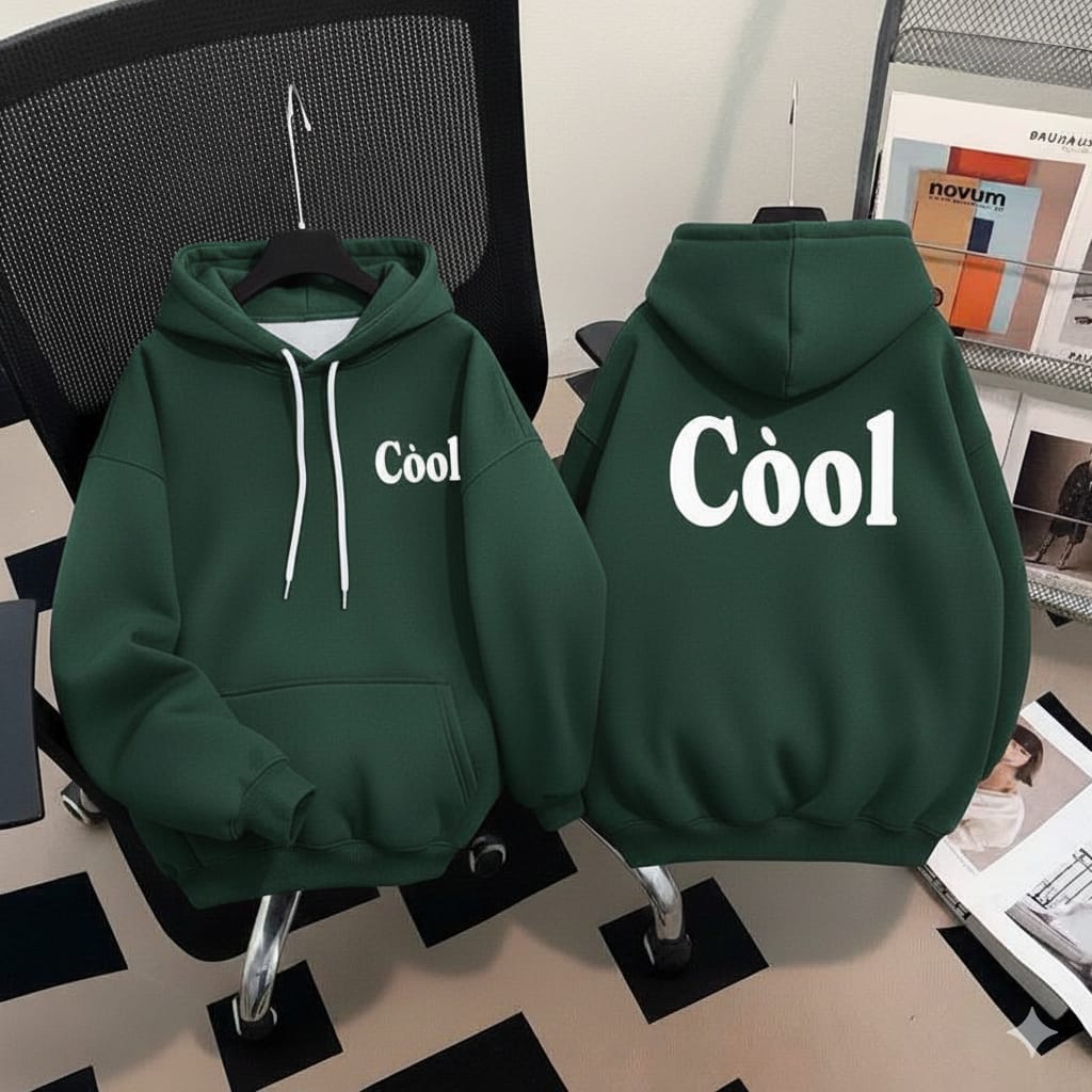 Men's Cotton Winter Hoodie, 300 GSM, Full Sleeve, 6 Colours