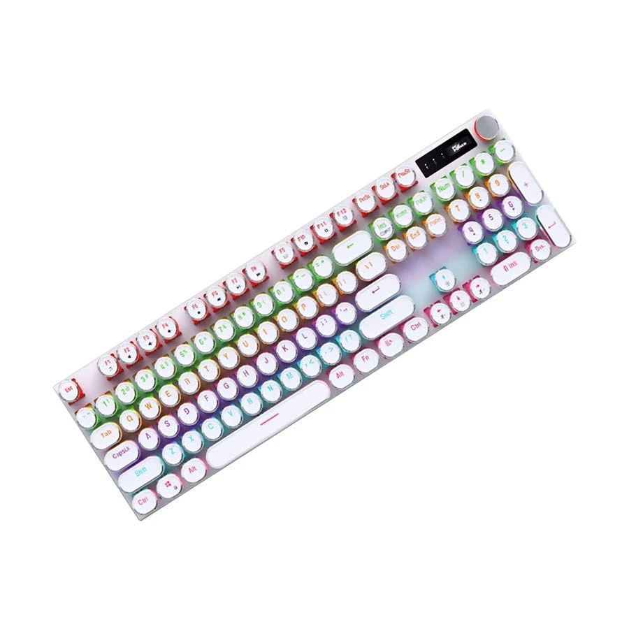 PC Power Punk K110 RGB Hot Swap Red Switch Mechanical Keyboard, White