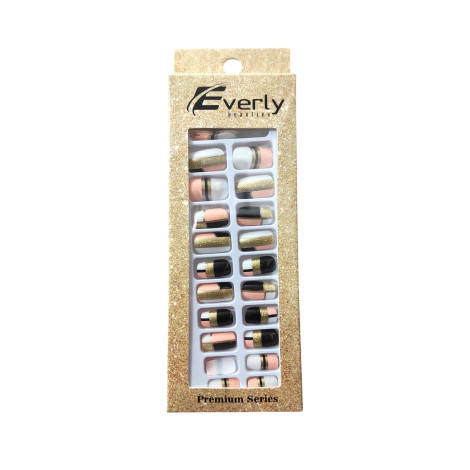 Everly Natural Fake Nails 24pcs - H208 (China)