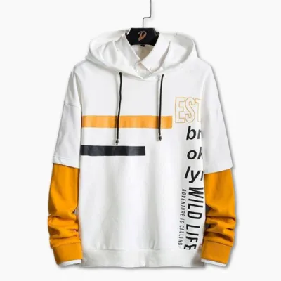 Contrast Colour Cotton Hoodie, 300 GSM, 2 Colour Choices