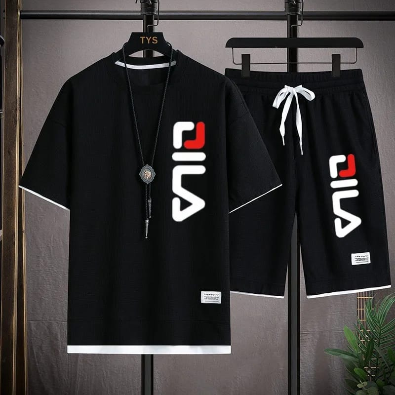 Men's Mesh T-Shirt and Short Pant Set, 170 GSM, 6 Colours