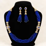Premium Turkish Crystal & Antique Ball Necklace Set