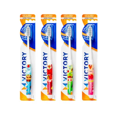Victory Ultra Clean Soft & Spiral  Multicolor Toothbrush 4Pcs (Thailand)