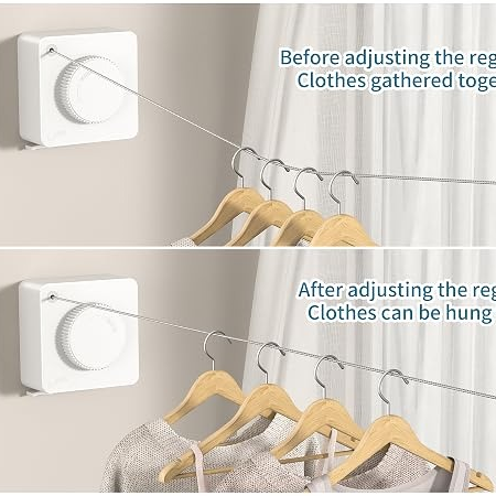 Wall Mounted Stainless Steel Cloth Hanger || Telescopic Clothesline