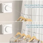 Wall Mounted Stainless Steel Cloth Hanger || Telescopic Clothesline