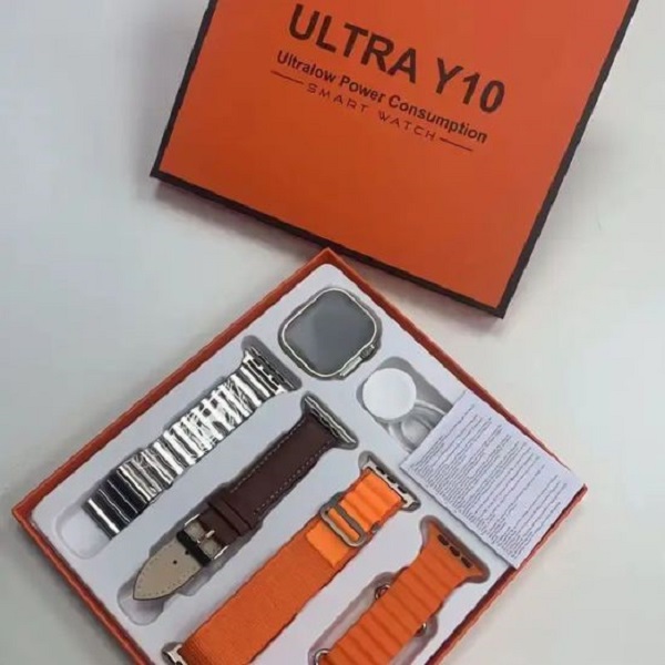 Y10 ULTRA Smart Watch With 4 Straps