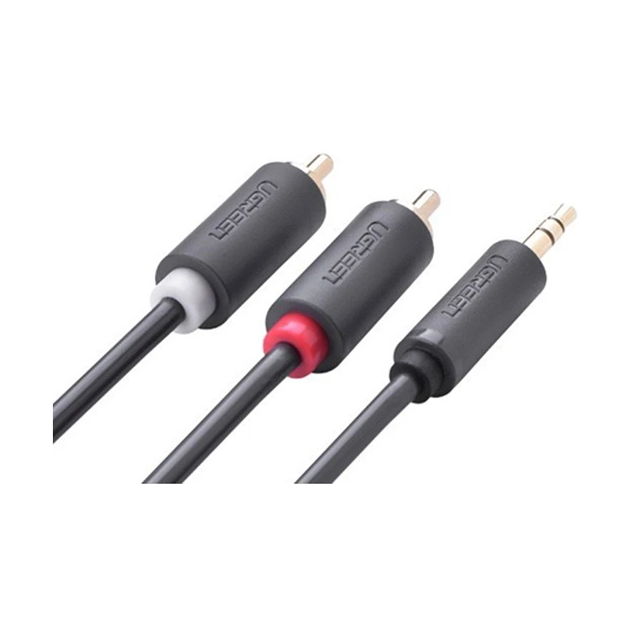 UGREEN AV102 (10510) 3.5mm Male to 2RCA Male 2 Meter Gray Audio Cable