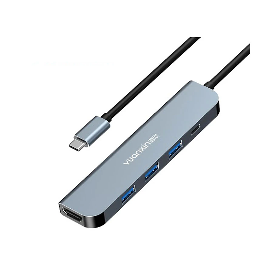 Yuanxin X-D0295 Type-C to HDMI, PD, USB 3.0 & Dual USB 2.0 Converter