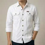 Full sleeves double pocket panel Shirt