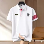 Men's Half Sleeve Cotton Polo Shirt, 200 GSM, 2 Colours