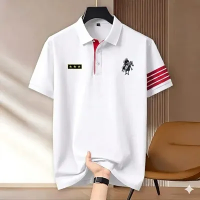Men's Half Sleeve Cotton Polo Shirt, 200 GSM, 2 Colours