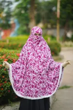 Viscose Cotton Niqab Hijab, Front 45 Inch and Gher 150 Inch
