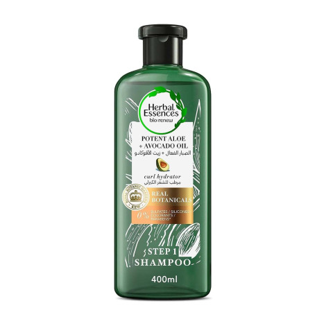Herbal Essences Potent Aloe + Avocado Oil Step 1 Shampoo 400ml (Saudi Arabia)