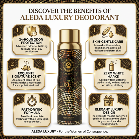 Aleda Luxury Deodorant Spray For Women 200ml (Turkey)