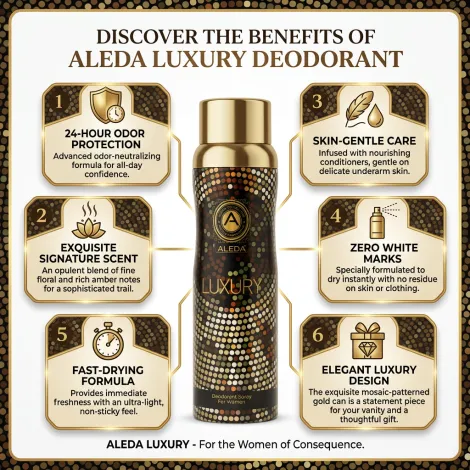 Aleda Luxury Deodorant Spray For Women 200ml (Turkey)