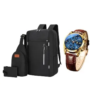 Exclusive 3-in-1 Bag Set with Free Watch!