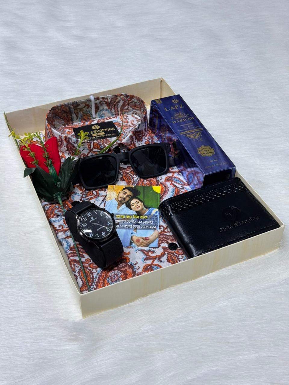 Men's Digital Print Mixed Cotton Shirt Combo Box, Sizes M to XL