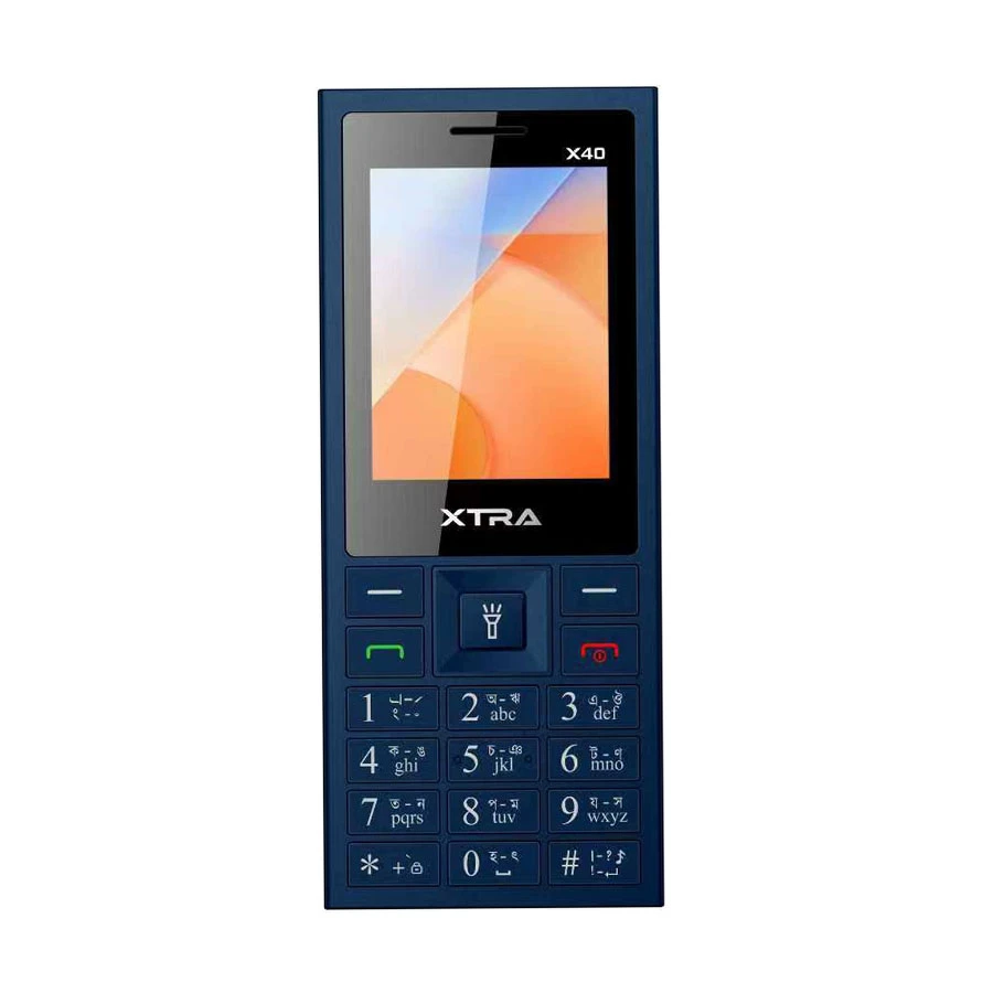 Xtra X40 Blue Feature Phone (Dual Sim)