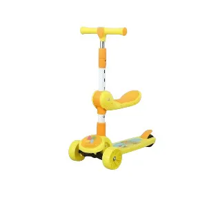 Foldable 3-in-1 Kick Scooter with Seat For Kids