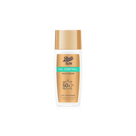 Boots Oil Control Aqua Serum Sun SPF50+ PA++++ 40ml (Thailand)