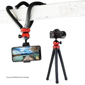 Octopus Tripod With Ball Head- Best For DSLR Or Smartphone Vlogging & Table Stand