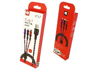 WUW X117 3-in-1 2A Charging Cable