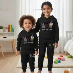 Kids DTF Print Hoodie and Pant Set, 6 Colours, 1 to 10 Years
