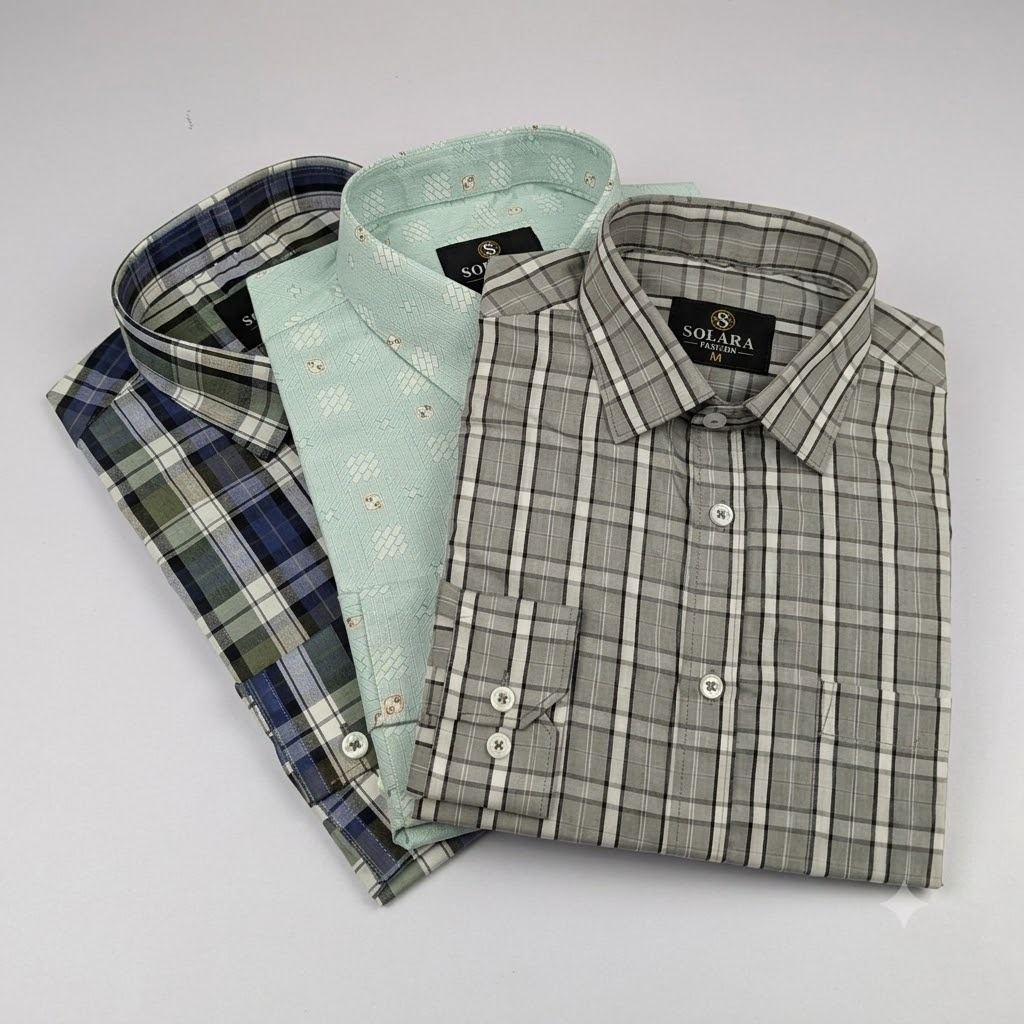 Premium Formal Shirt 3 Pcs Combo