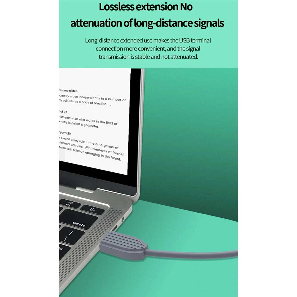 Yuanxin YUX-021 USB Male to Female Extension Cable 3 Meter Grey