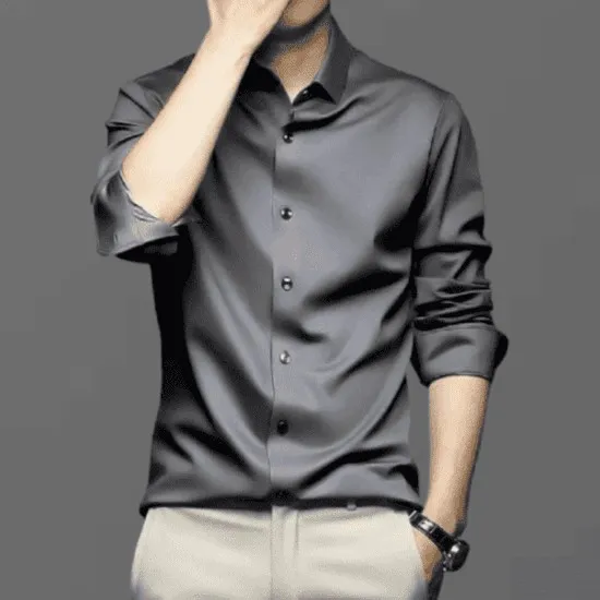 Men's Lightweight Formal Shirt, Wrinkle-Free, Sizes M to XL