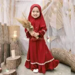 Large Kids Borka with Hijab for Girls, Sizes 36-44